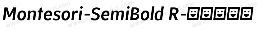 Montesori-SemiBold R字体转换